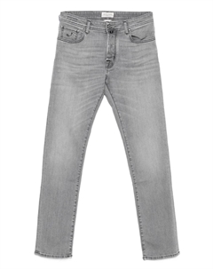 Джинсы с вышитым карманом, серый Jacob cohen