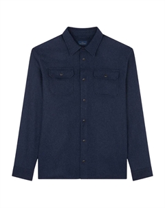 Рубашка из шерстяной смеси с накладными карманами, синий Paul & shark