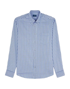 Рубашка из хлопка в клетку "гингем", синий Paul & shark