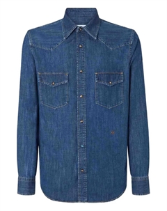 Джинсовая рубашка на пуговицах, синий Jacob cohen