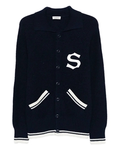 Шерстяной кардиган, синий Sandro