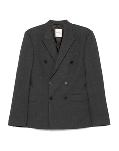 Двубортный пиджак, серый Sandro