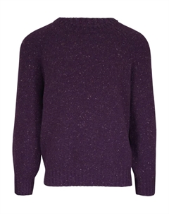 Свитер с рукавами реглан, фиолетовый Brunello cucinelli