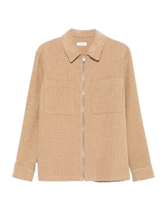 Куртка-рубашка на молнии в рубчик, нейтральный Sandro