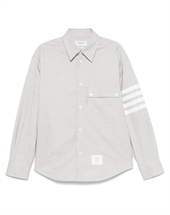 Рубашка с полосками 4-Bar, серый Thom browne