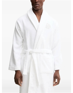 Халат с вышивкой в виде герба, белый Gant