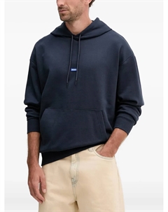 Худи с нашивкой-логотипом, синий Hugo