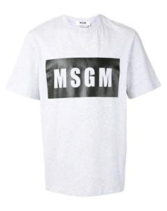 Футболка с логотипом, серый Msgm