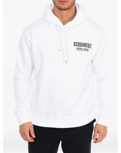 Худи с принтом логотипа, белый Dsquared2