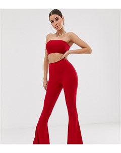 Красные расклешенные брюки Fashionkilla