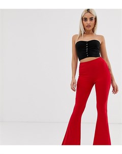 Красные расклешенные брюки Fashionkilla petite