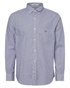 Рубашка на пуговицах классического кроя, Dark blue Gant