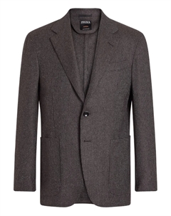 Кашемировый пиджак, коричневый Zegna