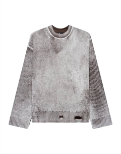 Рифленый свитер с круглым вырезом, серый Represent