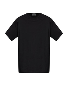Хлопковая футболка с короткими рукавами, черный Yohji yamamoto