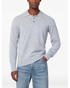 Рубашка поло с длинными рукавами, серый Drumohr