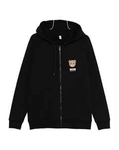 Пижама на молнии с принтом, черный Moschino