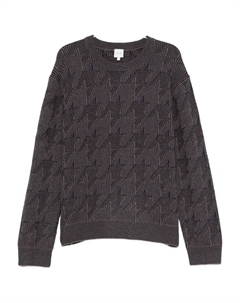 Свитер с геометрическим узором, коричневый Paul smith