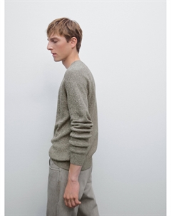 Свитер мулине с круглым вырезом, Washed Massimo dutti