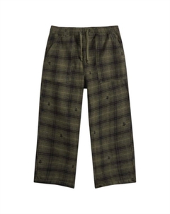 Поварские брюки в клетку «чертополох», оливковый Service works