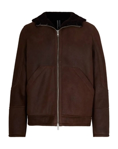 Кожаная куртка с длинными рукавами, коричневый D-four