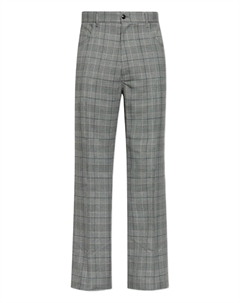 Клетчатые расклешенные брюки, серый Amiri