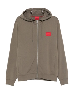 Толстовка на молнии с нашивкой-логотипом, нейтральный Hugo