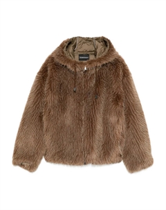 Куртка с капюшоном, коричневый Emporio armani