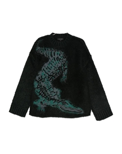 Жаккардовый свитер, черный Lacoste