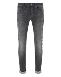 Джинсы из хлопка с подворотами, серый Dondup