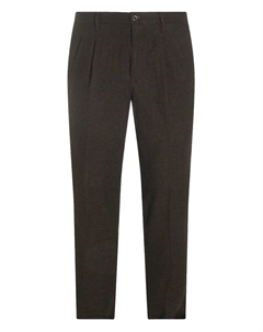 Плиссированные брюки в клетку, коричневый Incotex