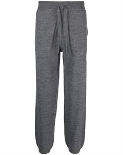 Шерстяные спортивные брюки с кулиской, серый Mc2 saint barth