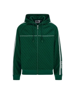 Худи с капюшоном на молнии, Dark green Guess