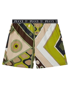 Боксеры с принтом Vivara, зеленый Pucci