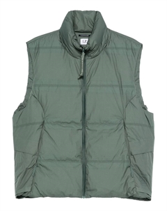 Стеганый жилет с высоким воротником, зеленый C.p. company