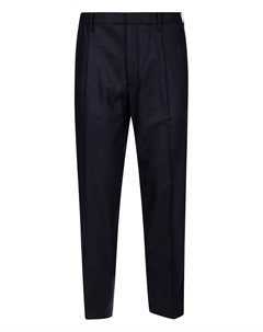 Шерстяные брюки прямого кроя, синий Alpha industries