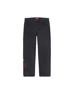 Джинсы x Thrasher Regular Jean, Washed Black Supreme