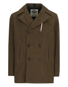 Двубортное короткое пальто, коричневый Camplin