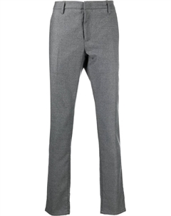 Брюки строгого кроя из необработанной шерсти, серый Dondup