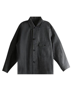 Рубашка One Pocket Overshirt, Black/Grey Melange Lemaire
