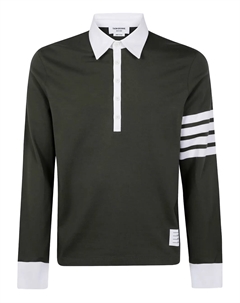 Лонгслив с четырьмя полосками, зеленый Thom browne