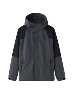 Мужская стеганая куртка, Темно-серый/черный Camel