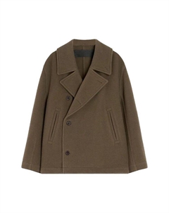 Пальто Boxy Peacoat, Dark Squirrel Lemaire