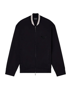 Бомбер на молнии с нашивкой в виде орла, черный Emporio armani