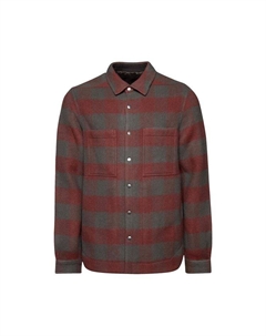 Топ Wool Jumbo Plaid Outershirt, Rosewood Plaid Rick owens