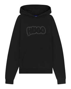 Худи с принтом граффити, черный Hugo