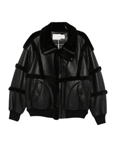 Двусторонняя дубленка, черный Feng chen wang