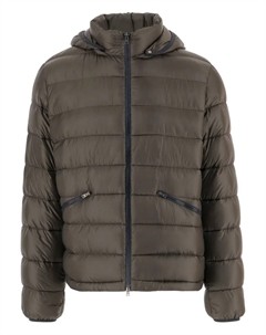 Утепленная куртка с капюшоном, зеленый Herno
