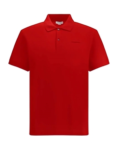 Поло с вышитым логотипом Alexander mcqueen