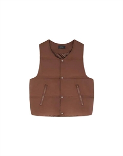 Мужская коричневая пуховая жилетка, Brown Represent